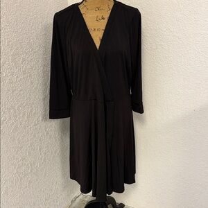 Torrid Black Midi Dress 3/4 Sleeves